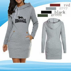 long skirt, hooded, sweater dress, Winter