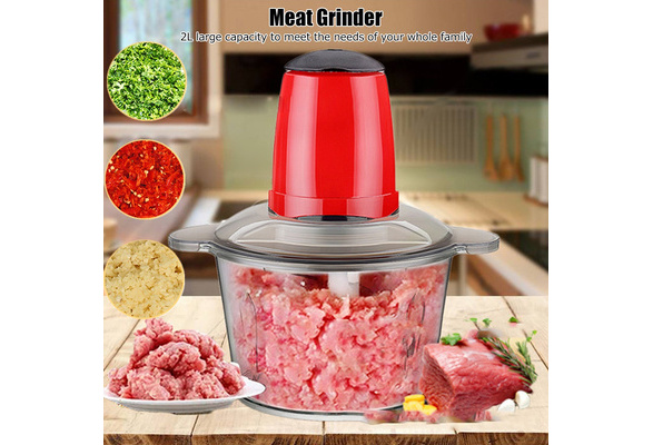 2L 300W Meat Grinder Multifunctional Electric Food Chopper Vegetable Cutter  Blender Household Processor Mincer Machine Kitchen Tools