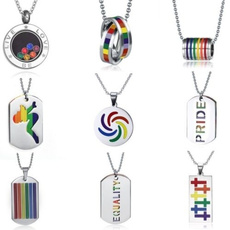 Steel, rainbow, homosexual, Jewelry
