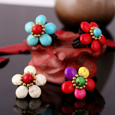 bohemianjewelry, bohemia, Turquoise, Flowers