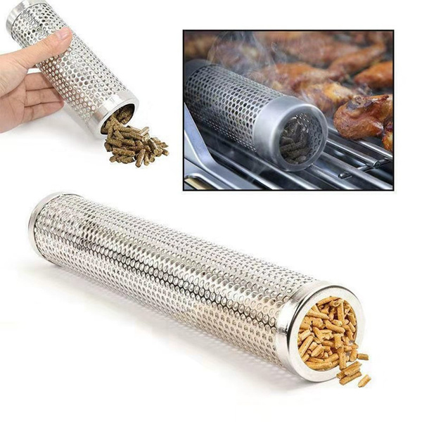 Stainless Steel BBQ Grill Smoker Box Tube For Wood Pellet Grill