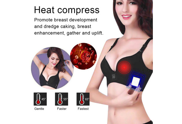 Electric Breast Massage Bra Heating Vibration Chest Enlargement USB women  girl