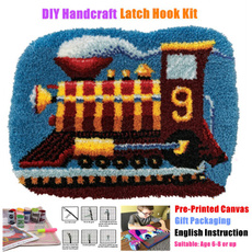 crossstitch, latchhookkit, knittingwool, Handmade