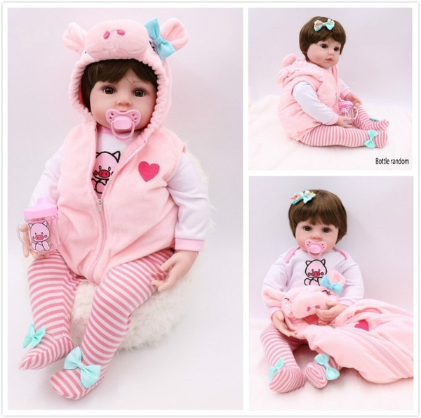 48cm Bebes Reborn Doll Silicone Reborn Baby Doll Adorable Lifelike