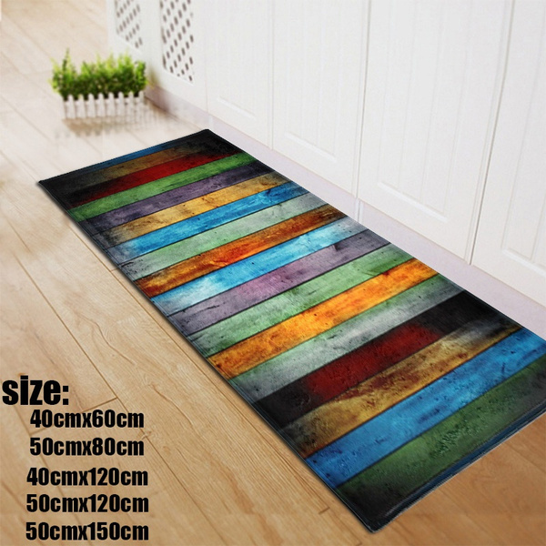 Anti Slip Kitchen Carpet for Floor Large Long Stripe Hallway Mat