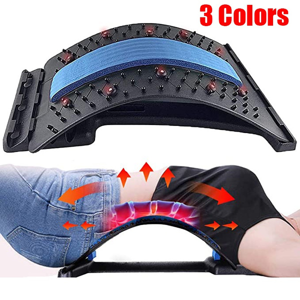 Back Stretcher, Lumbar Back Pain Relief Device, 3-Level Back Massager  Lumbar, Pain Relief for Herniated Disc, Sciatica, Scoliosis 