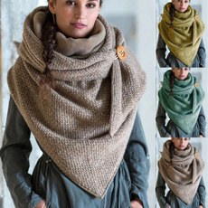 Scarves & Shawls, button, Fashion Accessories, solid color
