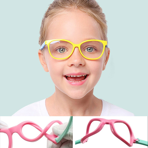Fashion square anti blue light kids glasses optical frame children boy