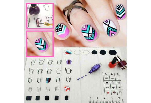 Silicone Training Mat For Acrylic Nails Application, Nail Art Stamping  Mats, Manicure Nail Polish Practice Plates Color Transfer Tools Decorating  Tool Guides Set Silicon Nail Art Stamp Training Professional Nail Painting  Templates