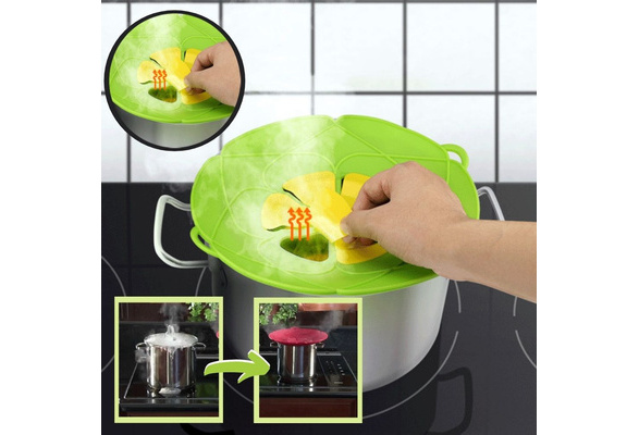 Boil Over Spill Stopper, Silicone Pot Cover Lid Safeguard, Handy