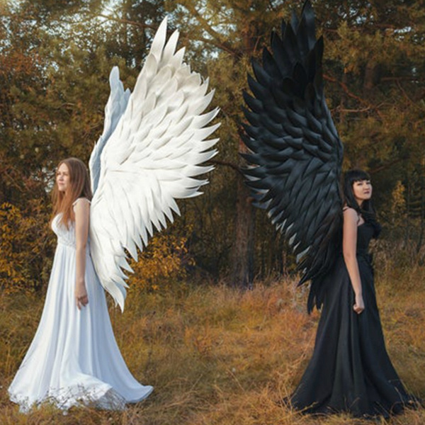 Halloween 3D Angel Devil Big Wings for Daily Wear Halloween Theme Party Cosplay Great Gift for Griends and Anime Lovers Get it