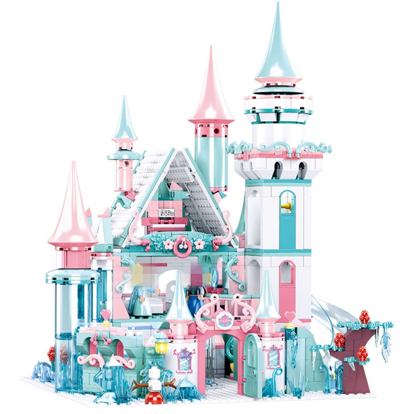 Magical Ice Castle Dream Princess Queen Model Character Building Block ...