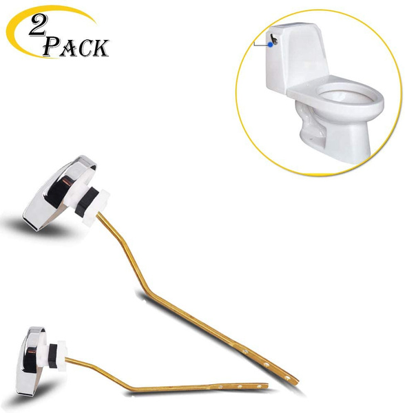 Deluxe Universal Toilet Lever Tank Flush Brass Handle Side Mount Chrome Finish Deluxe Universal Toilet Lever Tank Flush Brass Handle Side Mount Chrome Finish