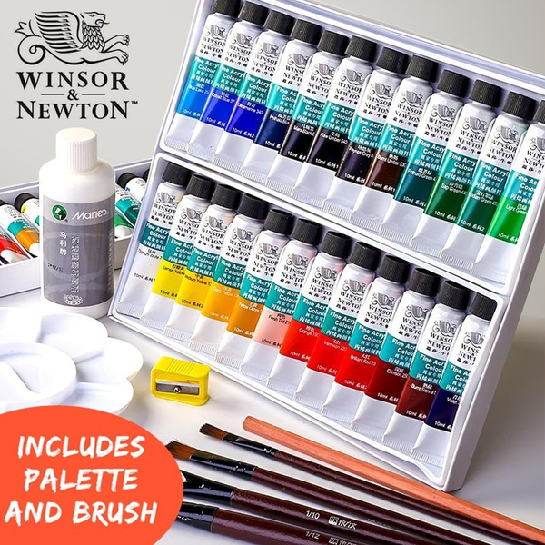 images Acrylic Paint Art Set 24 colors professional acrylic paints set diy hand painted art painting textile paint brightly colored acrylic paint art supplies wish