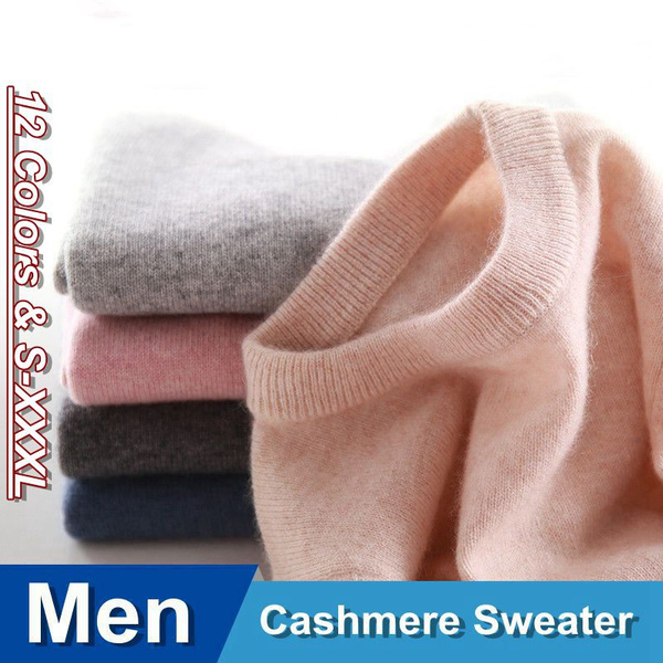 Autumn and Winter Wool Pure Cashmere Sweater Men Pullovers Jumper for Men  Pull Long Sleeve Man's Sweaters Pullovers Pull Homme Herren Pullover  Maglione Uomo Plus Size S-XXXL