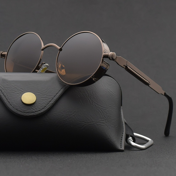 Square Rectangular Flat Top Sunglasses Retro Goth Steampunk 