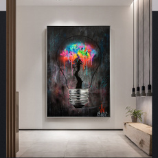 Light Bulb, wallpictureslivingroom, lights, art