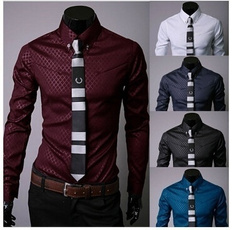 men's dress shirt, slim, Shirt, Cotton Mens Shirts