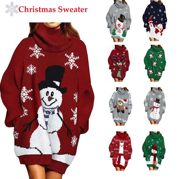 Oversized best sale christmas sweatshirt