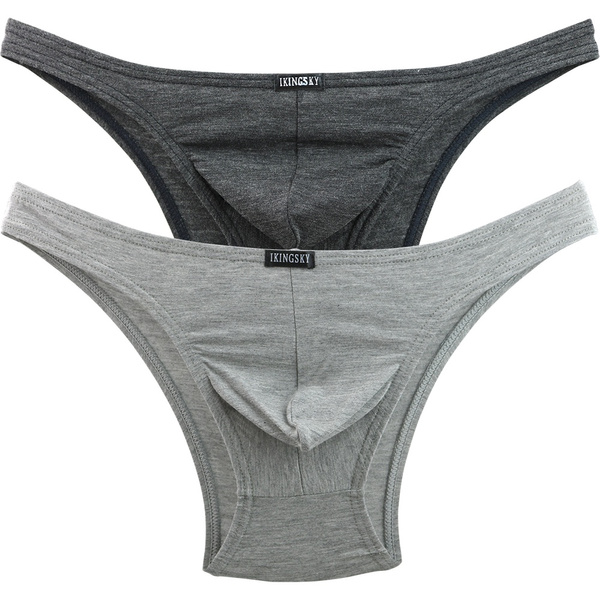 Men's Cheeky Underwear Mens Bikini Panties Sexy Branzilian Back Briefs Pack  of 2