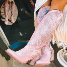 pink, Fashion, Spring, short boots