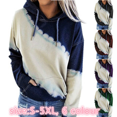 Pocket, Plus Size, printed, pullover hoodie