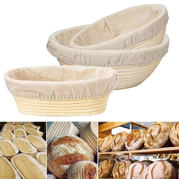 Round Dough Rising Rattan Bread Proofing Basket Bread Making Multi-Sizes NEW 