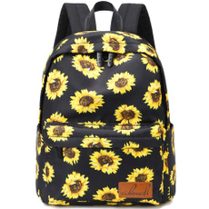 travel backpack, sunflowerbackpack, School, Sunflowers