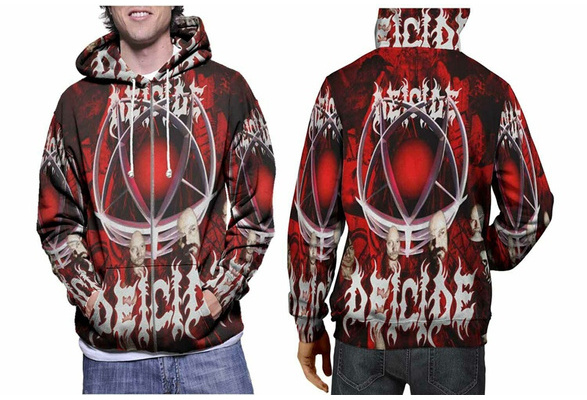 Deicide Band Hoodie Sweatshirt Fullprint New Men's Hoodie Zipper Size S to 3XL