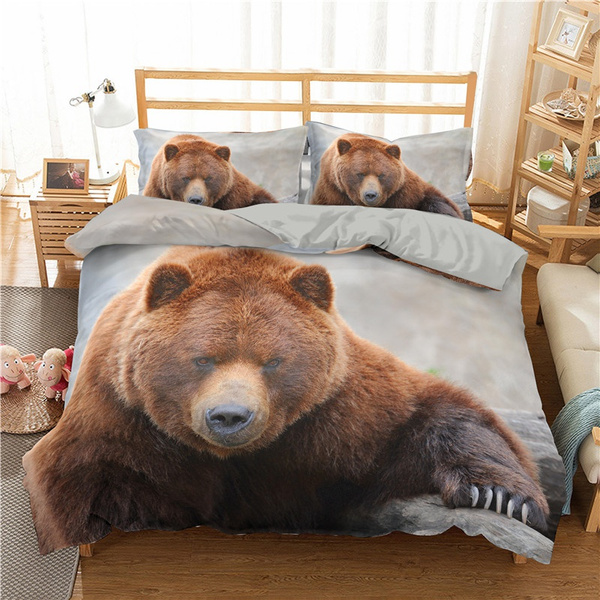 grizzly bear duvet cover