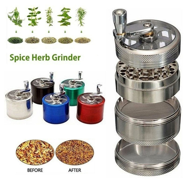 4 Layer Tobacco Herb Spice Grinder Herbal Alloy Smoke Metal