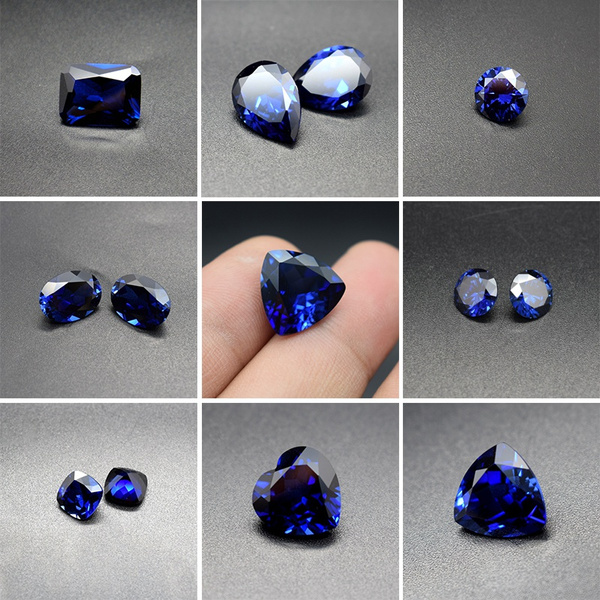 3A Tanzania Sapphire natural cut corundum spinel AAA various shapes ...