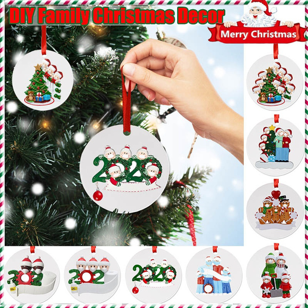 Survived Family Personalized Ornament Xmas Tree Decorations Family of 2 ZB TOP 2020 Christmas Hanging Ornaments DIY Name Blessing Resin Pendant Survived Family Personalized Ornament Xmas Tree Decorations Family of 2 ZB TOP 2020 Christmas Hanging Ornaments DIY Name Blessing Resin Pendant
