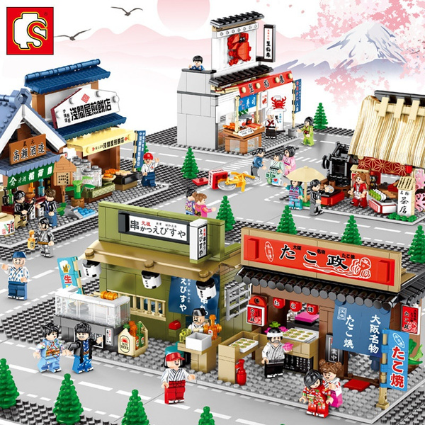 Japanese Building Blocks Japan Style Street View Snacks Street