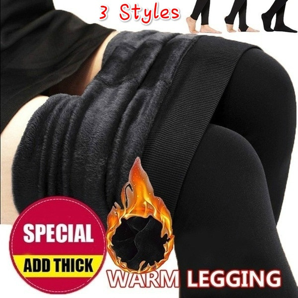 3 Styles New Women Leggings Casual Warm Winter Thick Slim Keep Warm Legging  Super Elastic Plus Size Fleece Leggins