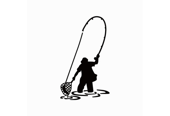 Car Sticker Fly Fishing Fisherman Trout Fish Funny Automobiles