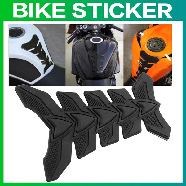 9Fastmoto Motorbike Tank Pad Protector Carbon Fiber look Sticker for Motorcycle Universal Fishbone 
