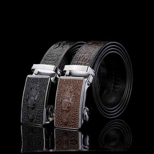 New Famous Brand Belt Men Quality Genuine Leather Belts for Women Luxury Strap Male Metal Automatic