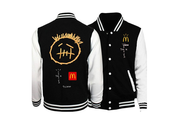 Mcdonalds travis scott shirt - cactus jack mcdonalds Men's Jacket hoodies  Hip Hop Hoodies