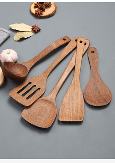 wingsofwoodutensil, kitchentoolfornonstickpanwoodenturner, woodturnerlonghandlespatula, spatulaslottedturnersetwoodenutensil
