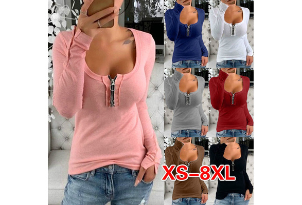 XS-8XL Autumn and Winter Tops Plus Size Fashion Clothes Women's