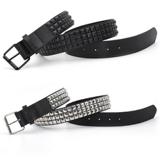 rhinestonerivetbelt, Fashion Accessory, Leather belt, mens belt