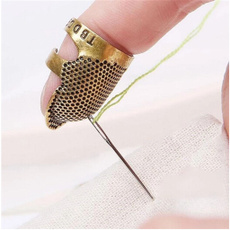 crossstitch, Brass, sewingpin, brassfingercot