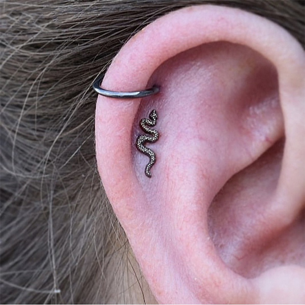 snake helix piercing