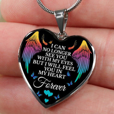 necklaceremembrancedad, butterfly, heartshapenecklace, Angel