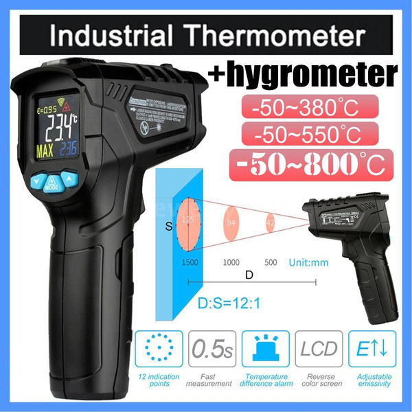 Digital Infrared Thermometer IR Industrial LCD Temperature Gun