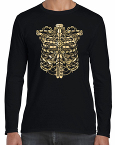 menfashionshirt, Cotton Shirt, Skeleton, Sleeve