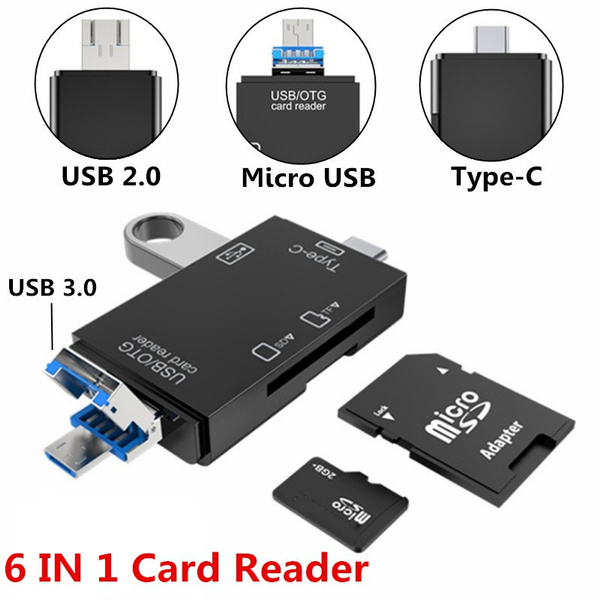 6 in 1 usb card reader