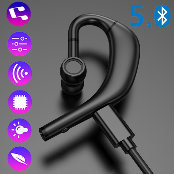 Wireless Bluetooth5.0 Earphone, Waterproof Bluetooth Headset, Long Standby Noise Cancelling Headphones Microphone for Driving Meeting, PK Xiaomi Bluetooth Earphone Pro | Wish