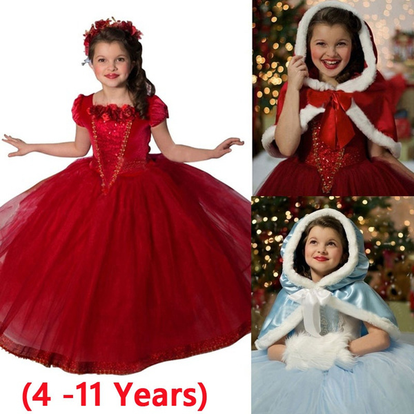 Toddler Baby Girls Christmas Dress Princess Kids Short Sleeve Dresses  Costumes | eBay